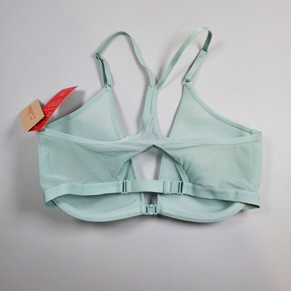 Thirdlove Bare Mesh Front Close Racerback Bra Women 30E NWT Semi Sheer Smooth - Picture 9 of 16